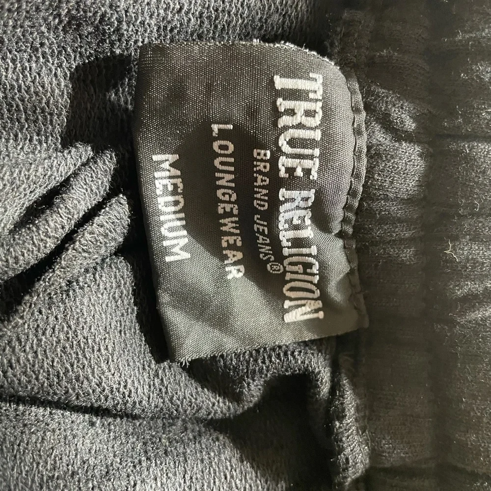 NEW Authentic True Religion Sweat Shorts Black Red